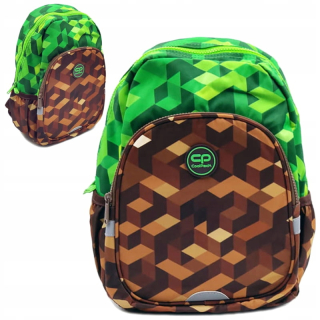 CoolPack viackomorový školský batoh Odtiene hnedej a béžovej, Odtiene zelenej 10 l